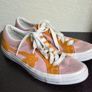 Converse Golf Le Fleur One Star Ox Candy Pink & Orange Peel Sneaker M10.5/W12.5